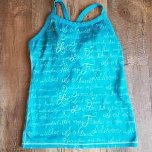 Lululemon teal tank